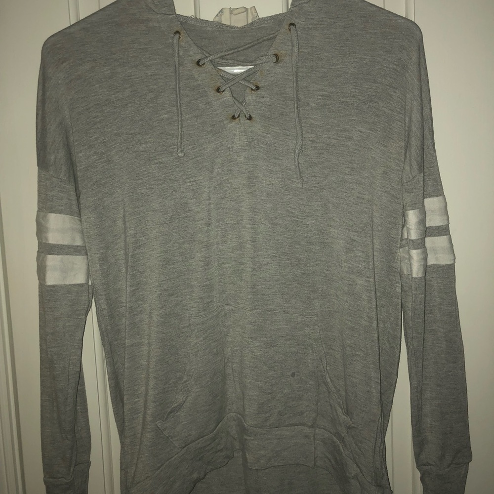 long sleeve shirt with a hood